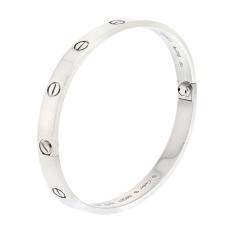  Cartier Cartier Love 18K White Gold Love Size 18 Bracelet - 4290053