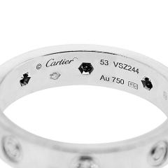 Cartier Cartier Love 18K White Gold Mini Diamond Ring - 4383104