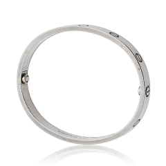  Cartier Cartier Love 18K White Gold Size 17 Bracelet - 3927337