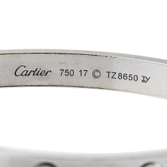  Cartier Cartier Love 18K White Gold Size 17 Bracelet - 3927345