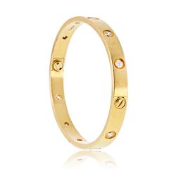  Cartier Cartier Love 18K Yellow Gold 10 Diamond Size 17 Bangle Bracelet - 4481351