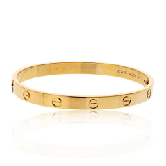  Cartier Cartier Love 18K Yellow Gold Size 18 Bracelet - 3888299