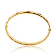  Cartier Cartier Love 18K Yellow Gold Vintage 1985 Size 18 Bracelet - 3982225