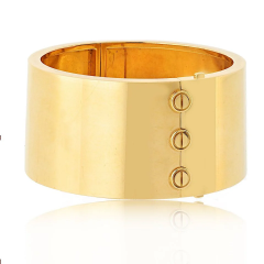  Cartier Cartier Love 18K Yellow Gold Wide Cuff Bracelet - 3964486