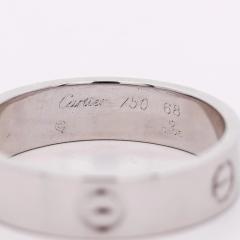  Cartier Cartier Love Band 18K White Gold 6mm Mens Band Size 12 5 Ring - 4020225