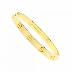  Cartier Cartier Love Bracelet Yellow Gold Size 17 - 4632540