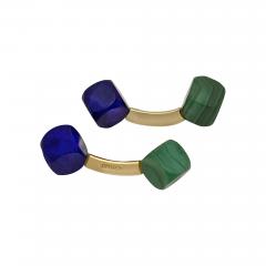  Cartier Cartier Malachite and Lapis Double Sided Cufflinks - 3025040