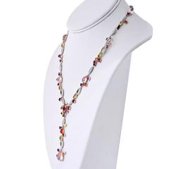  Cartier Cartier Meli Melo 18K WG Garnet Diamonds Tourmaline Ruby Rose Quartz Necklace - 4375599