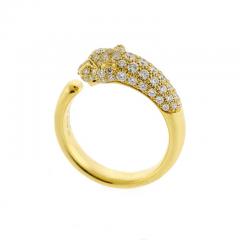  Cartier Cartier Panth re Half Pav Ring in 18K Gold with 0 68ct Diamonds - 4662314