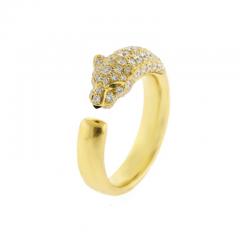  Cartier Cartier Panth re Half Pav Ring in 18K Gold with 0 68ct Diamonds - 4662316