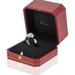 Cartier Cartier Panthere 18K White Gold Pave Lakarda Ring - 4330643