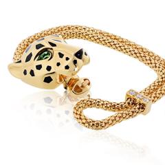  Cartier Cartier Panthere 18K Yellow Gold Size 14 Service Papers Bracelet - 4375619