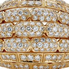  Cartier Cartier Paris 18K Gold and Diamond Maillon Panth re Bomb Ring - 3360901