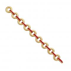  Cartier Cartier Paris Late Art Deco Ruby Bracelet - 4232712
