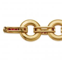 Cartier Cartier Paris Late Art Deco Ruby Bracelet - 4232714