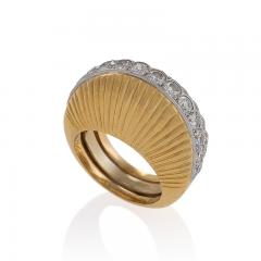  Cartier Cartier Paris Retro Step Diamond and Gold Ring - 456565