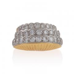  Cartier Cartier Paris Retro Step Diamond and Gold Ring - 456569