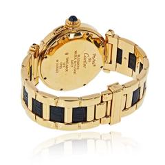  Cartier Cartier Pasha 18K Yellow Gold 38mm Ref 1989 Leather Accents Watch - 4577421