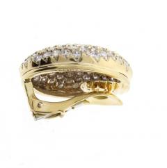  Cartier Cartier Pave Diamond Gold Large Button Earrings - 442209
