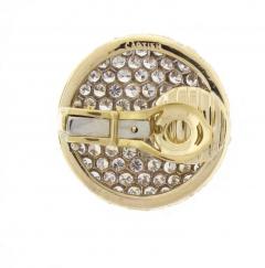  Cartier Cartier Pave Diamond Gold Large Button Earrings - 442211