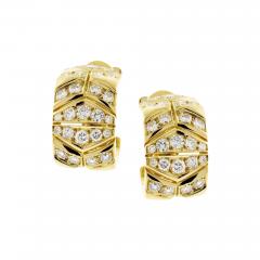  Cartier Cartier Rivoli Yellow Gold Diamond Hoop Earrings - 4040487