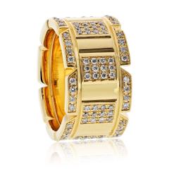  Cartier Cartier Tank Francaise 18K Yellow Gold 2 00cttw Round Diamond 11mm Wide Ring - 4481262