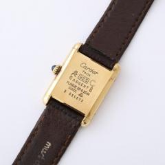  Cartier Cartier Tank Must de Cartier Vermeil Granet Wood Grain Ladies Wrist Watch - 2909694