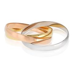  Cartier Cartier Trinity 18K Tri Color Roller Bracelet - 4706962