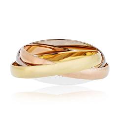  Cartier Cartier Trinity 18K Tri Color Roller Bracelet - 4707938