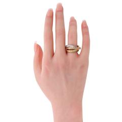  Cartier Cartier Trinity 18K Tri Color Tri Color Diamond Ring - 4383152
