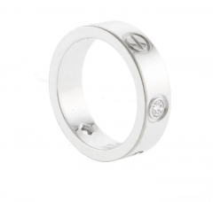  Cartier Cartier White Gold Love Ring with Three Diamonds - 3856820