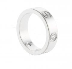  Cartier Cartier White Gold Love Ring with Three Diamonds - 3897940