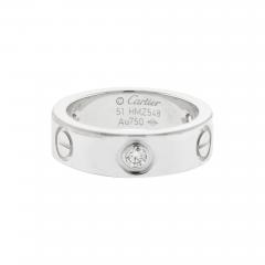  Cartier Cartier White Gold Love Ring with Three Diamonds - 3900694