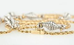  Cartier Cartier Yellow and White Gold Chain Necklace - 181566