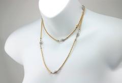  Cartier Cartier Yellow and White Gold Chain Necklace - 181568