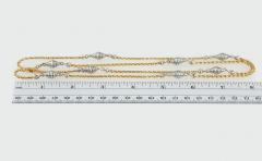  Cartier Cartier Yellow and White Gold Chain Necklace - 181572