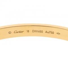  Cartier LOVE 18K YELLOW GOLD LOVE SIZE 18 WITH BOX AND SCREWDRIVER BANGLE BRACELET - 2824465