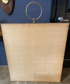  Cartier Large Square Brass Wall Mirror Italy 1960s - 1513591