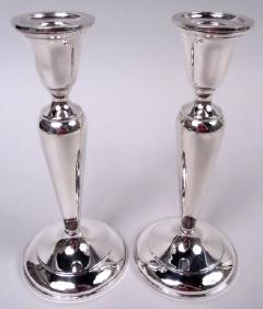  Cartier Pair of Cartier American Georgian Sterling Silver Candlesticks - 4117671