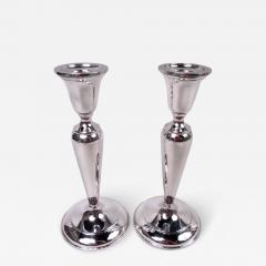  Cartier Pair of Cartier American Georgian Sterling Silver Candlesticks - 4120245