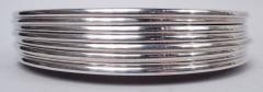  Cartier Set of 8 Cartier American Modern Sterling Silver Bread Butter Plates - 4543031
