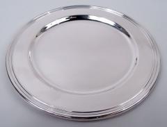 Cartier Set of 8 Cartier American Modern Sterling Silver Bread Butter Plates - 4543032