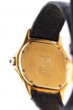  Cartier Vintage Cartier Cougar 116000R Watch 33mm in 18K Gold and Leather - 3500146