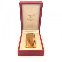  Cartier Vintage Cartier Paris Gold Vermeil Lighter with Original Cartier Fitted Box - 3519037