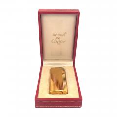  Cartier Vintage Cartier Paris Gold Vermeil Lighter with Original Cartier Fitted Box - 3574990