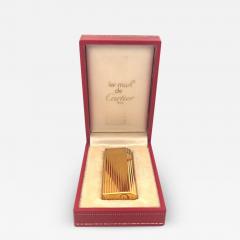  Cartier Vintage Cartier Paris Gold Vermeil Lighter with Original Cartier Fitted Box - 3574991