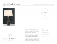  Cartwright New York Canna Candela Lamp - 969906