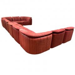  Casa Bella Casa Bella Pleated Leather and Suede Modular Sofa 1983 - 4044217