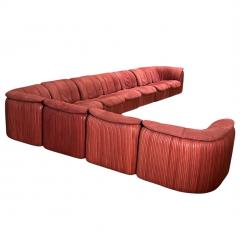  Casa Bella Casa Bella Pleated Leather and Suede Modular Sofa 1983 - 4044218