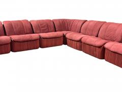  Casa Bella Casa Bella Pleated Leather and Suede Modular Sofa 1983 - 4044219